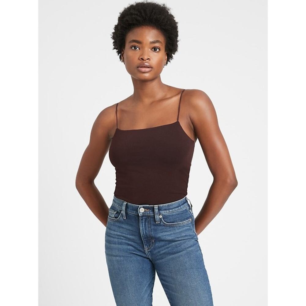 Banana Republic Brown Strappy Thong‎ Bodysuit XS